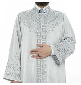 Ikranur Marakes Koyu Gri İmam Cübbesi