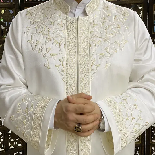 Ikranur Luks Ecmel İmam Cübbesi Krem