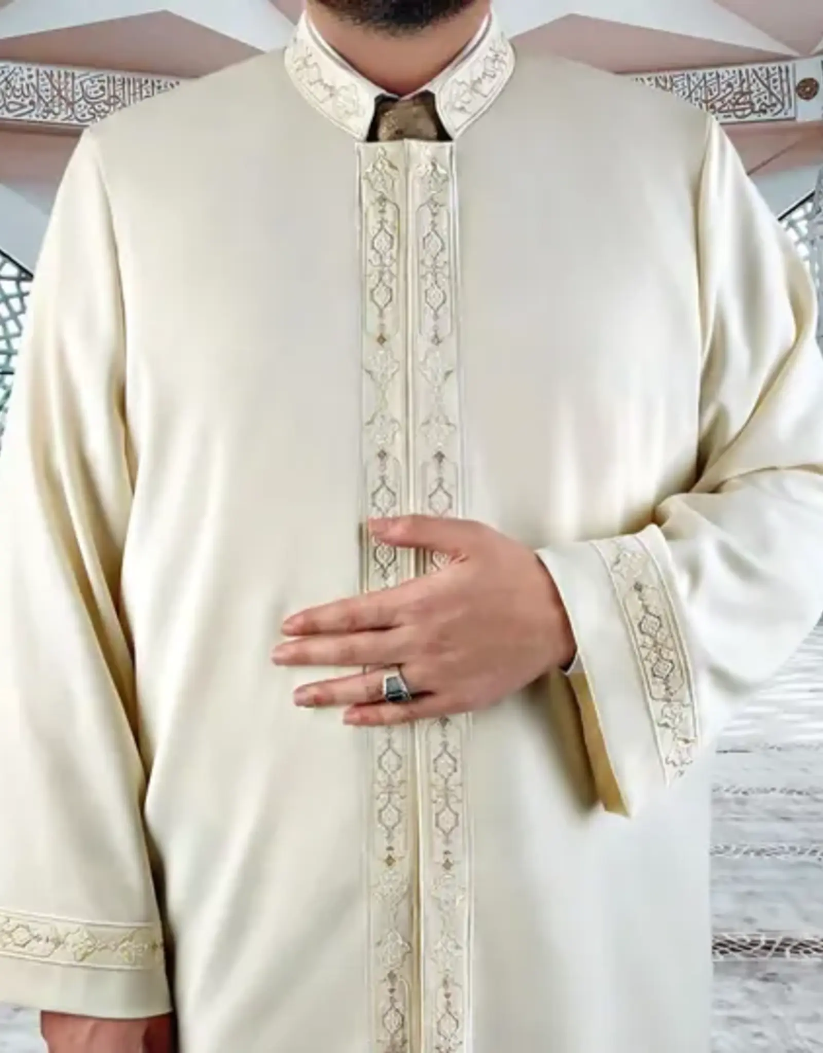 Ikranur Alim İmam Cübbesi Krem