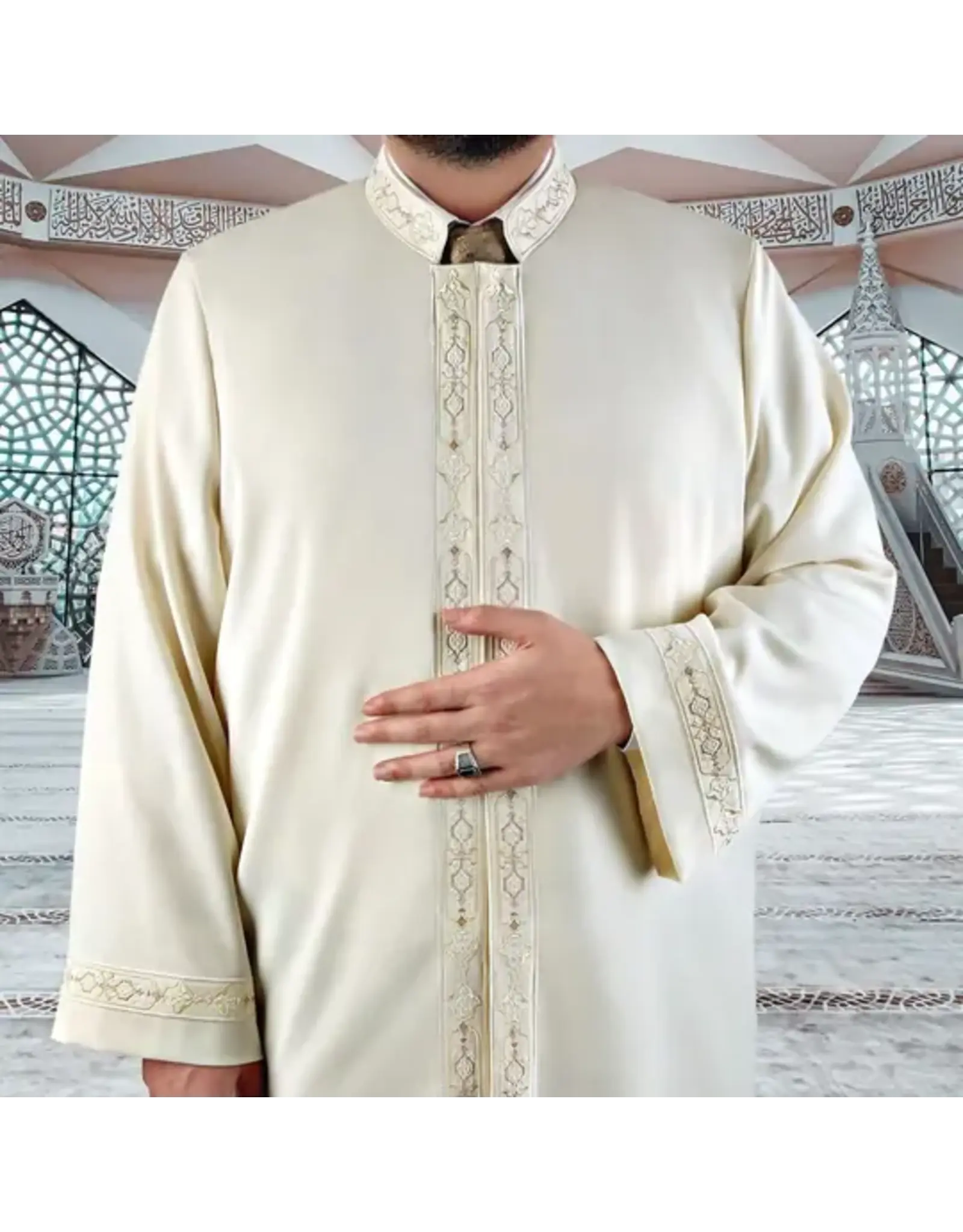 Ikranur Alim İmam Cübbesi Krem