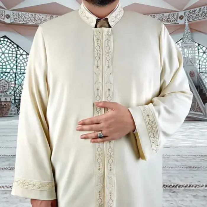 Ikranur Alim İmam Cübbesi Krem