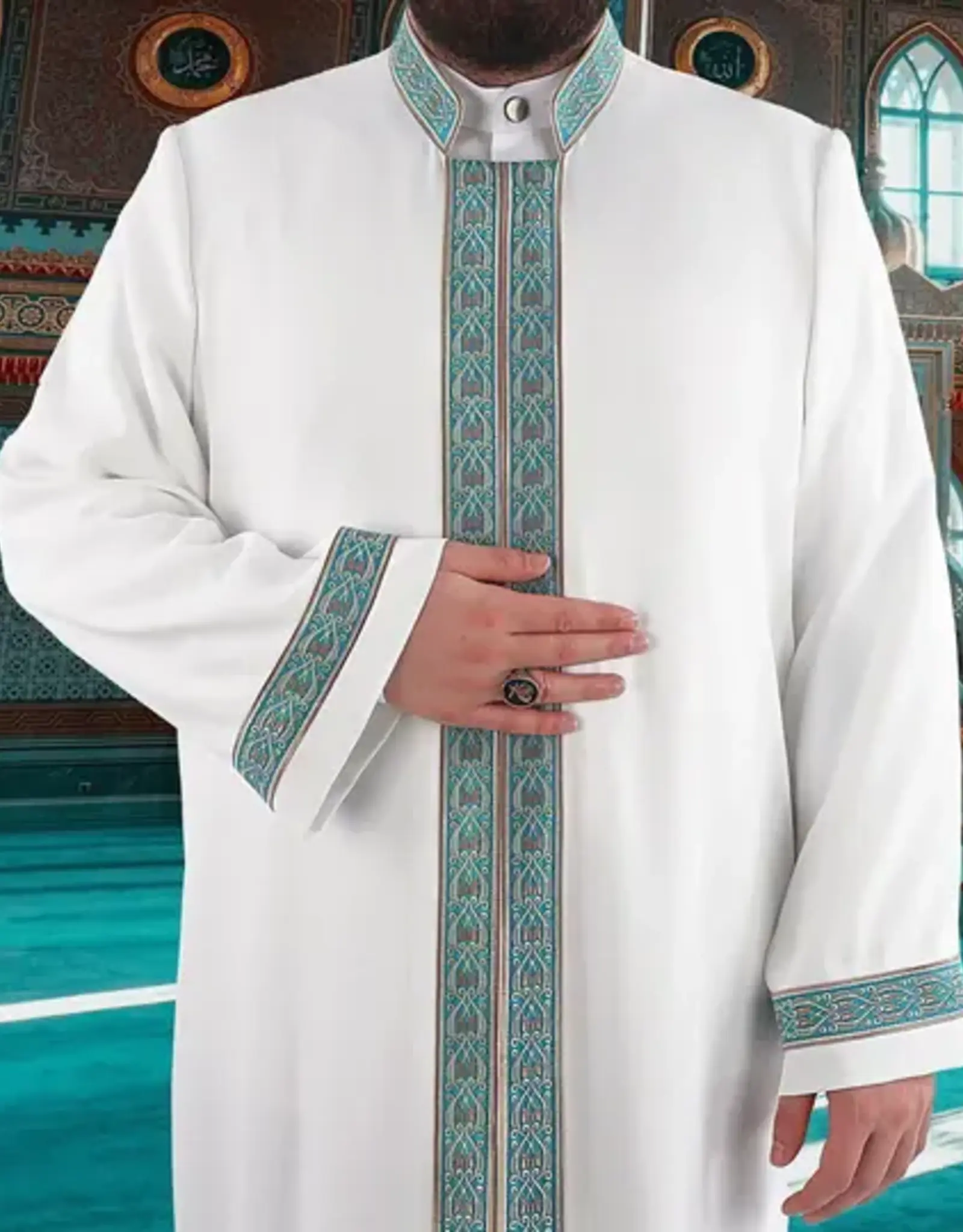 Ikranur Feyruz İmam Cübbesi Beyaz