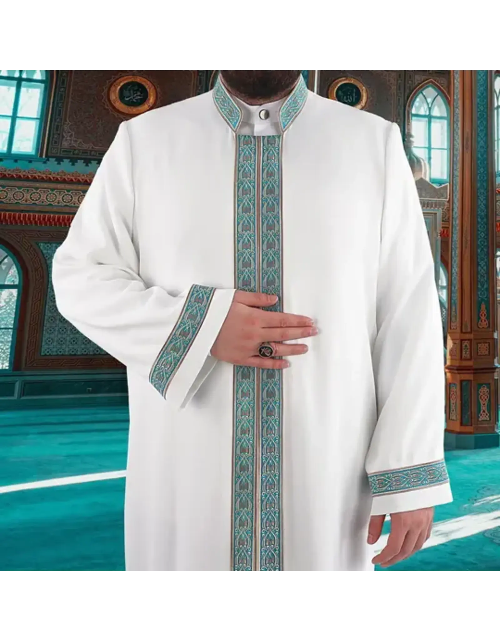 Ikranur Feyruz İmam Cübbesi Beyaz