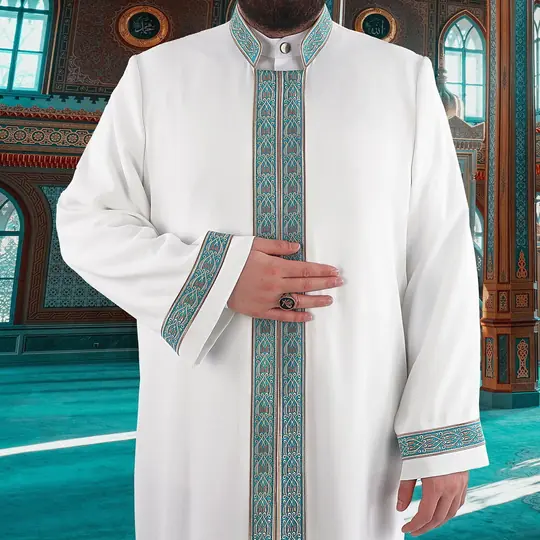 Ikranur Feyruz İmam Cübbesi Beyaz