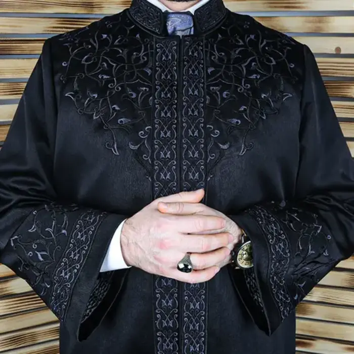 Ikranur Luks Secaat İmam Cübbesi Siyah