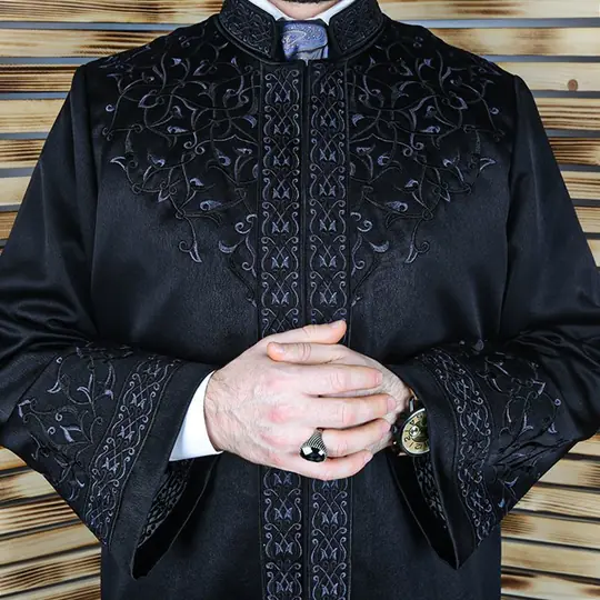 Ikranur Luks Secaat İmam Cübbesi Siyah