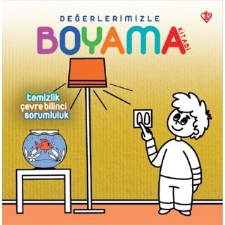 Türkiye Diyanet Vakfı Yayınları Değerlerimizle boyama temizlik/cevre bilinci/sorumluluk