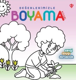 Türkiye Diyanet Vakfı Yayınları Değerlerimizle boyama sevgi/saygı/dürüstlük