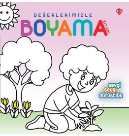 Türkiye Diyanet Vakfı Yayınları Değerlerimizle boyama sevgi/saygı/dürüstlük