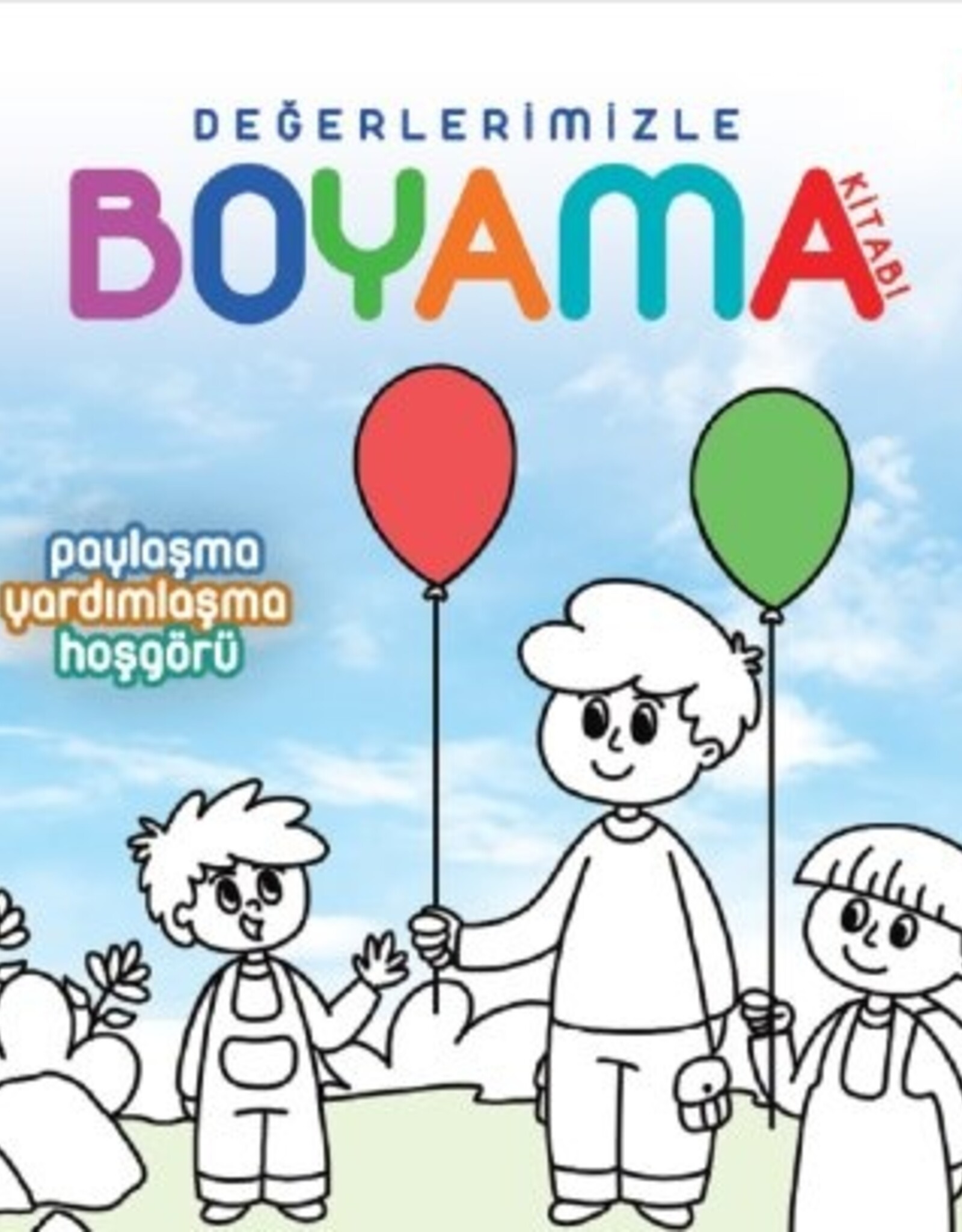 Türkiye Diyanet Vakfı Yayınları Değerlerimizle boyama paylaşma/ yardımlaşma/hoşgoru