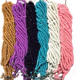 Tesbih 99 Luk (Mor-Pembe-Kirmizi-Beyaz-Mavi Renk)