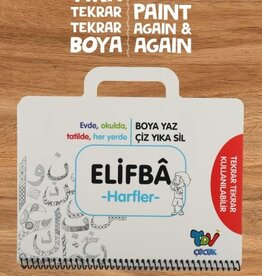 Yıkanabilir Elifba Harfler Çanta Kitap