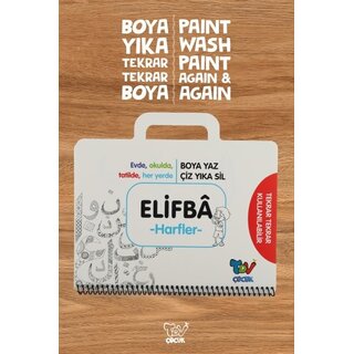 Yıkanabilir Elifba Harfler Çanta Kitap