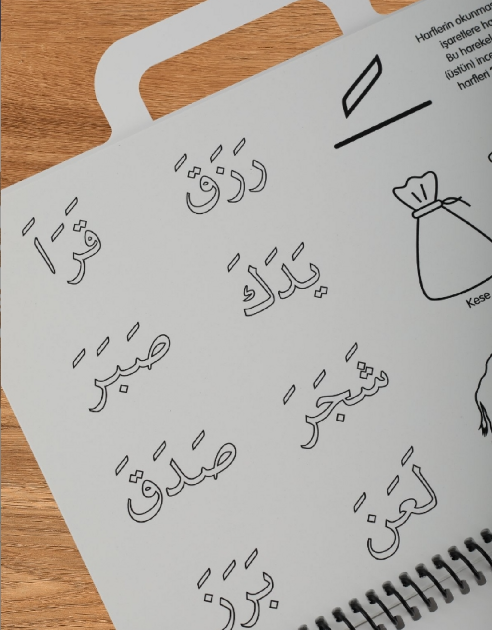 Yıkanabilir Elifba Harfler Çanta Kitap