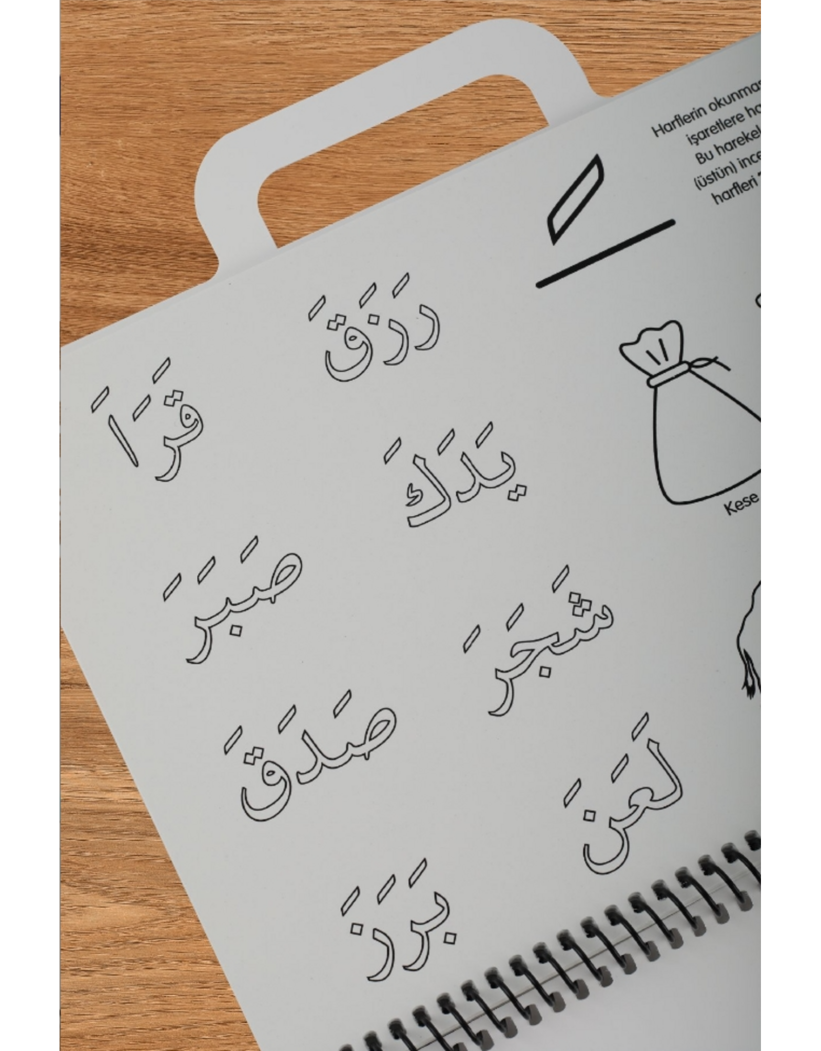 Yıkanabilir Elifba Harfler Çanta Kitap