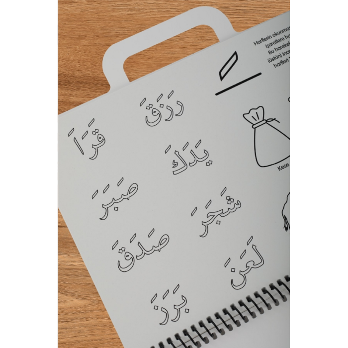 Yıkanabilir Elifba Harfler Çanta Kitap