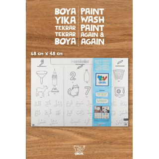 Yıkanabilir Elifba Harekeler 48*68