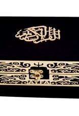 Plaketli Kadife Bayrakli Kuràn-i Kerim Siyah