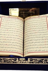 Plaketli Kadife Bayrakli Kuràn-i Kerim Siyah