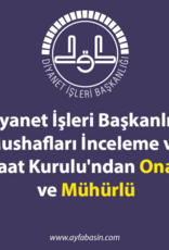 Plaketli Kadife Bayrakli Kuràn-i Kerim Turkuaz Mavisi