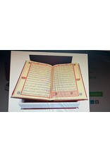 Plaketli Kadife Bayrakli Kuràn-i Kerim Kirmizi