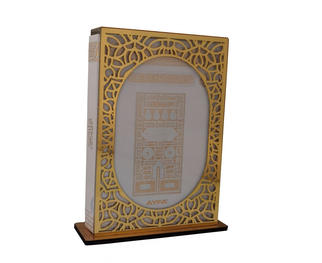 PLEKSİ KUTULU ORTA BOY KURAN-I KERİM ( BEYAZ VE SIYAH )