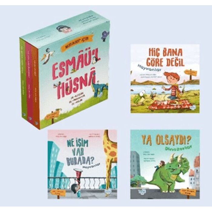 Minikler İçin Esmâü'l Hüsnâ Seti (3 Çift Taraflı Kitap)