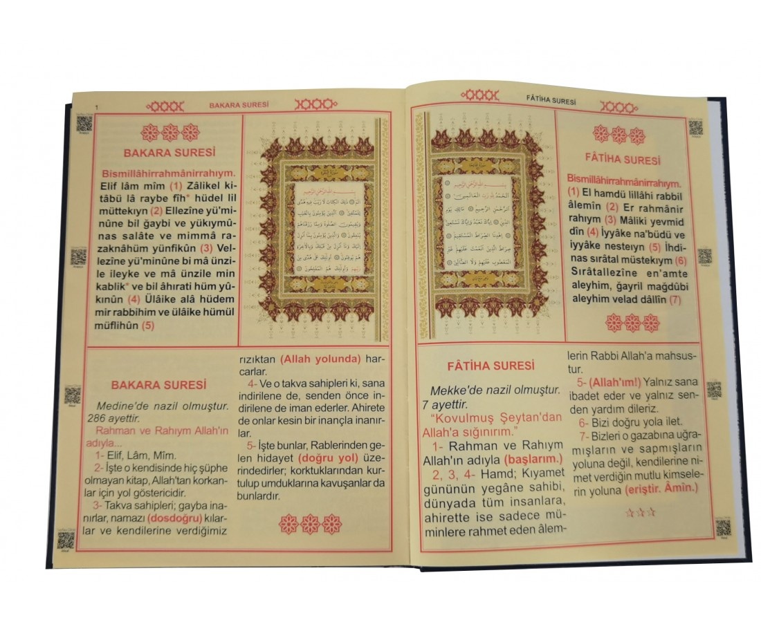 Ayfa Kuranı Kerim Meali ve Türkçe Okunuşu Cami Boy-Üçlü