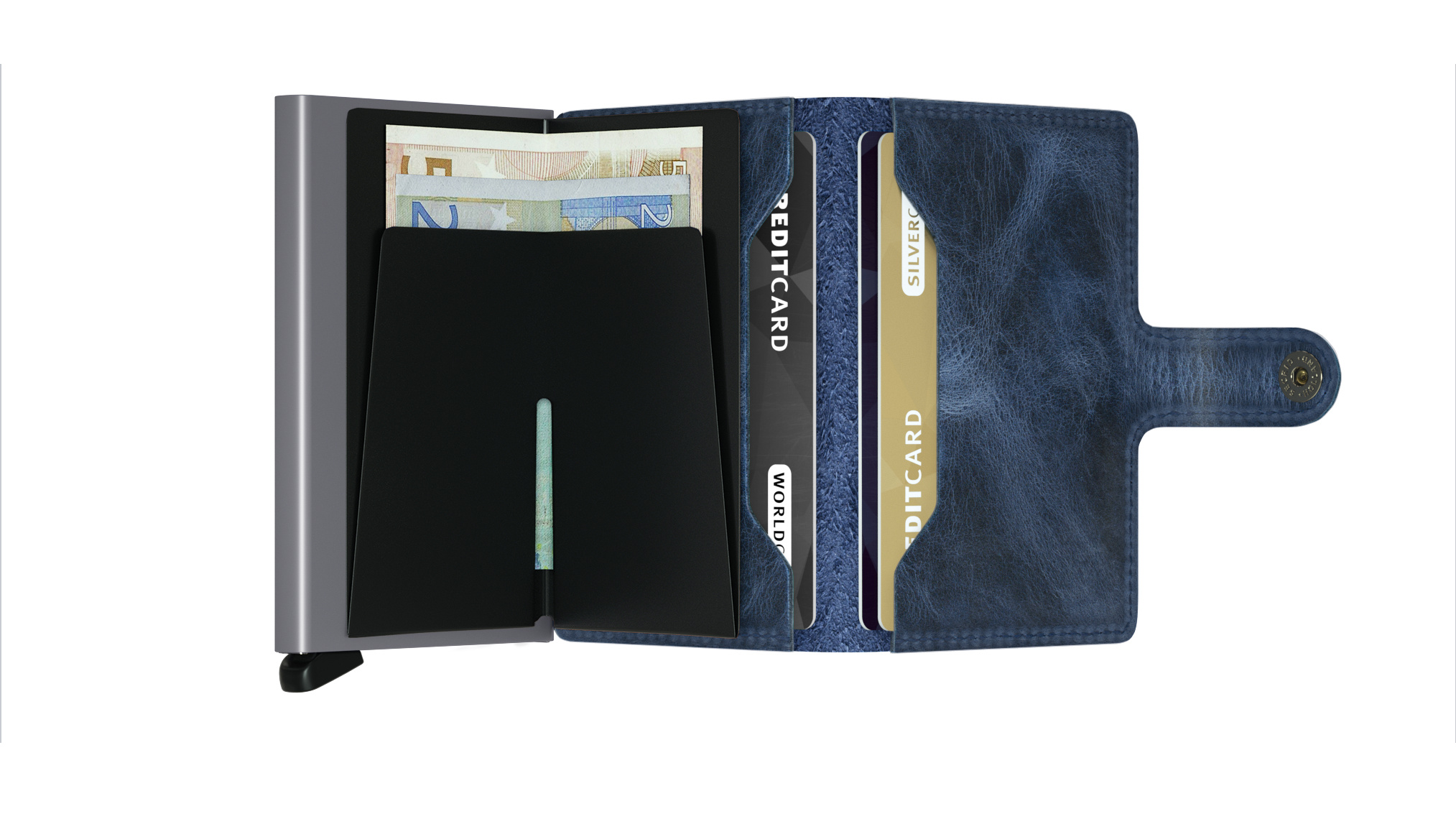 Secrid Portefeuille Secrid Miniwallet Vintage Blue