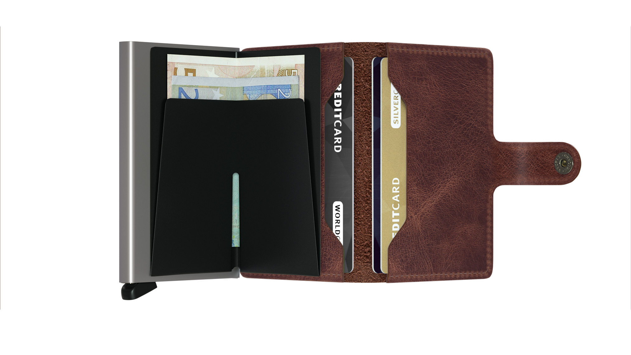 Secrid Portefeuille Secrid Miniwallet Vintage Brown