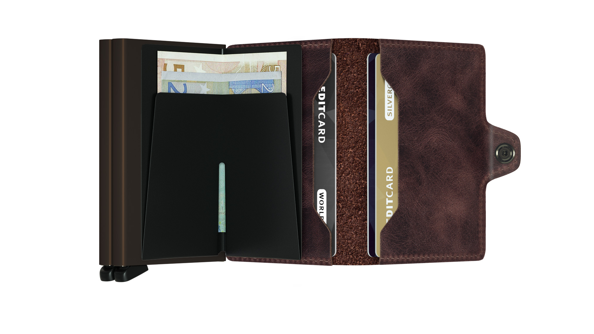 Secrid Portefeuille Secrid Twinwallet Vintage Chocolate