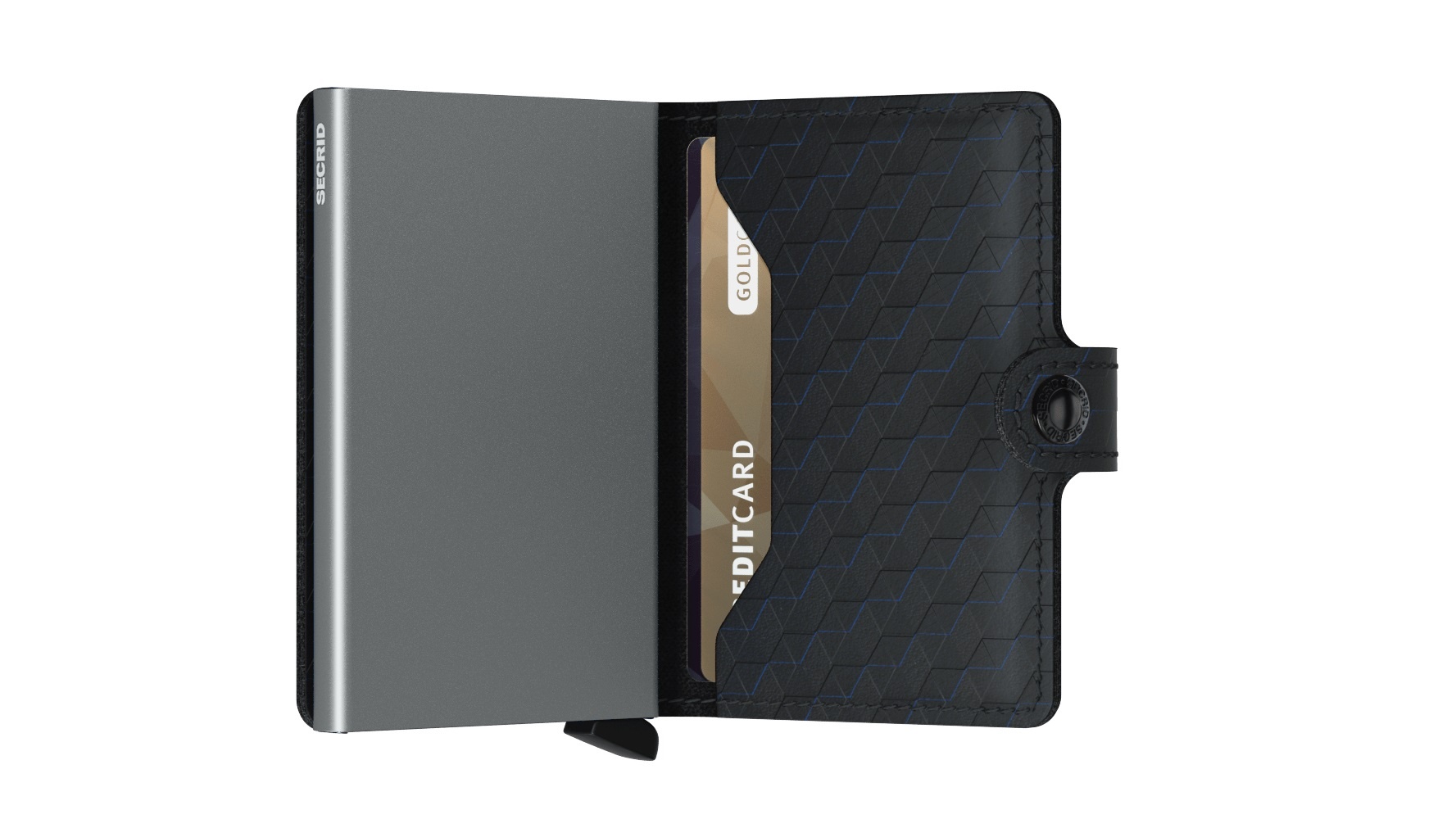 Secrid Portefeuille Secrid Miniwallet Optical Black Titanium