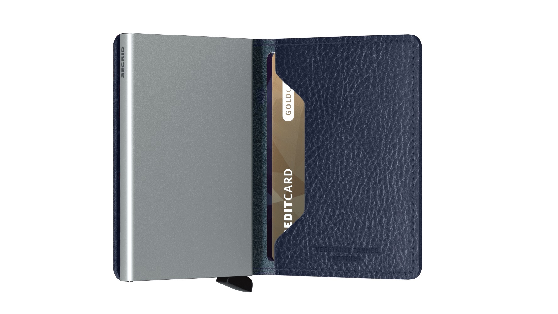 Secrid Portefeuille Secrid Slimwallet Veg Navy Silver