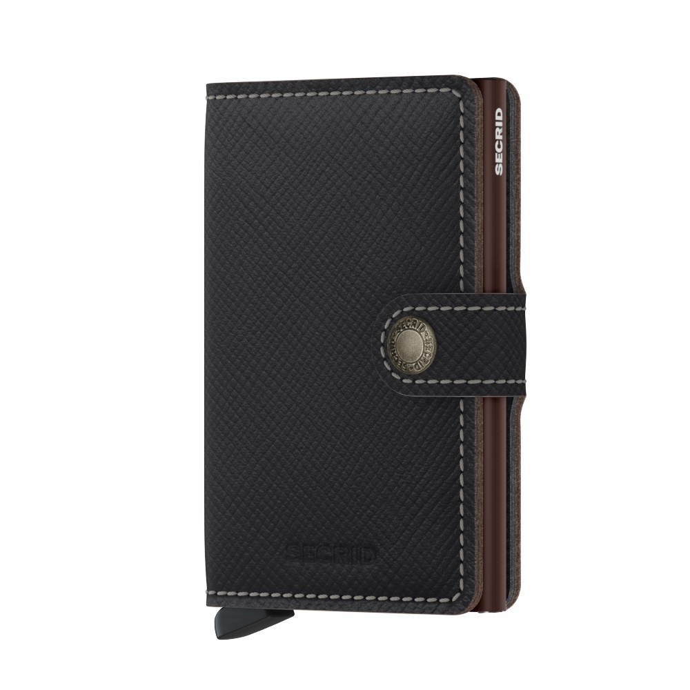 Secrid Portefeuille Secrid Miniwallet Saffiano Brown