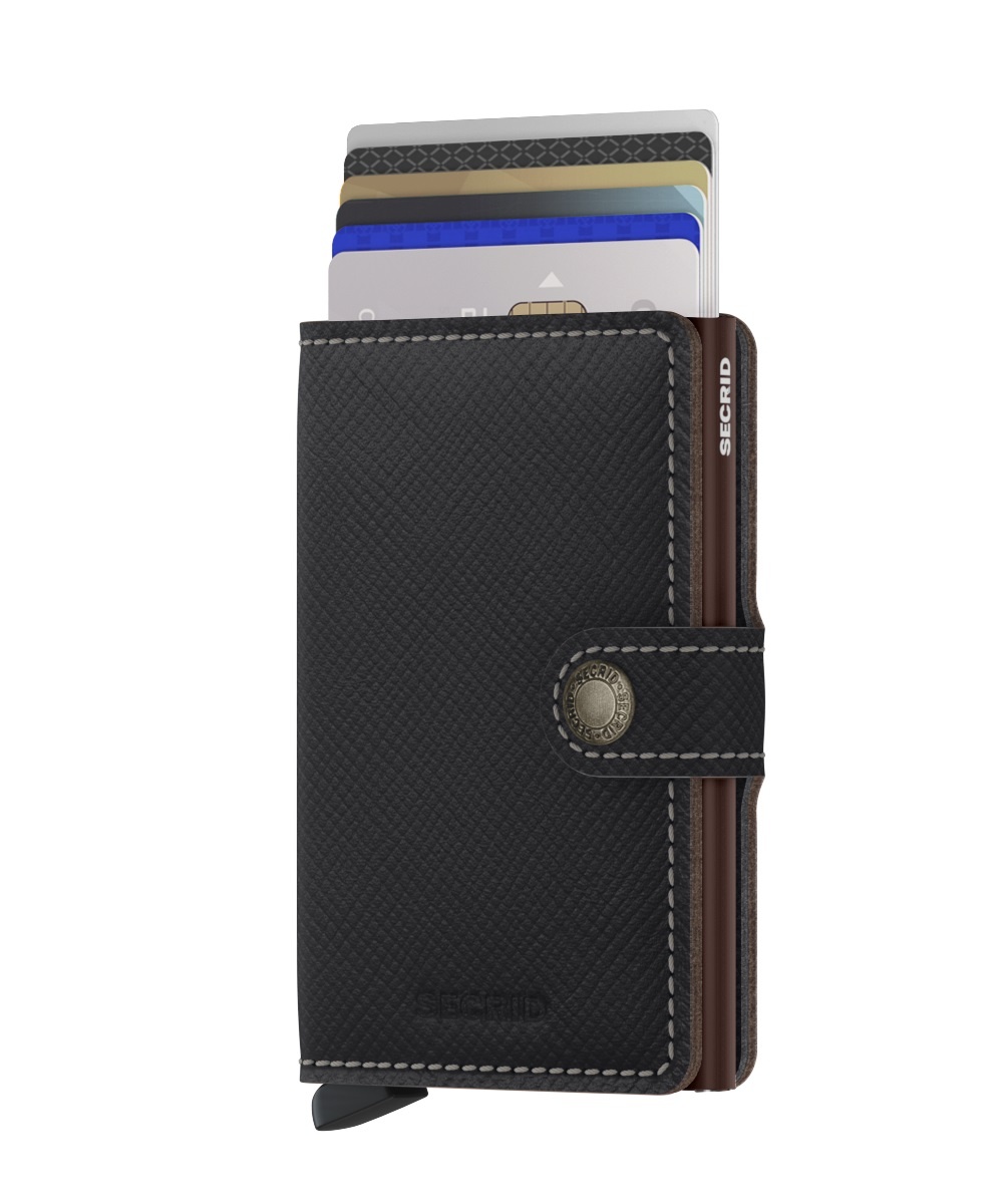 Secrid Portefeuille Secrid Miniwallet Saffiano Brown