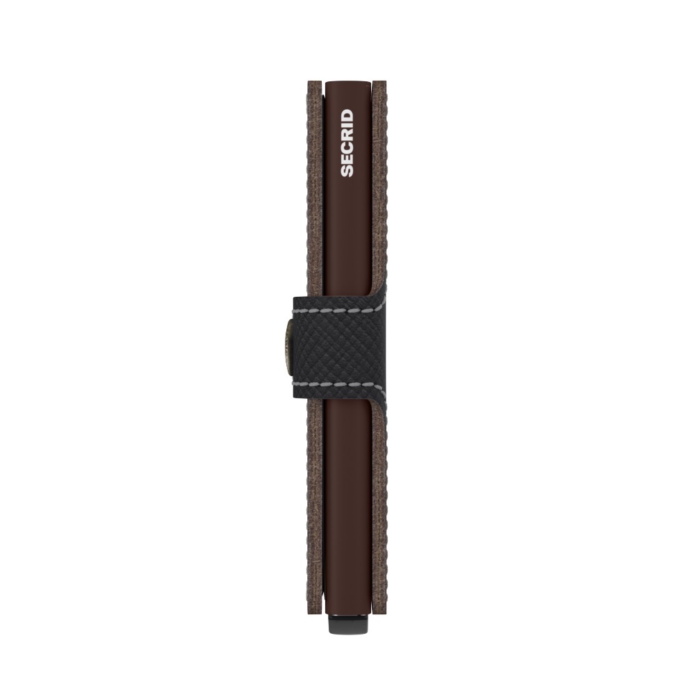 Secrid Portefeuille Secrid Miniwallet Saffiano Brown