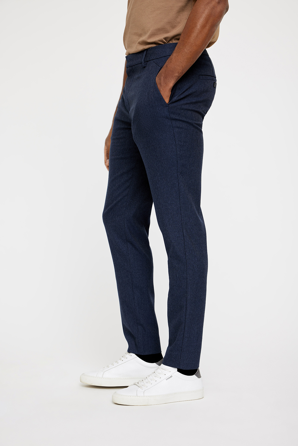 Plain Broek Plain JOSH 438 BLUE MELANGE