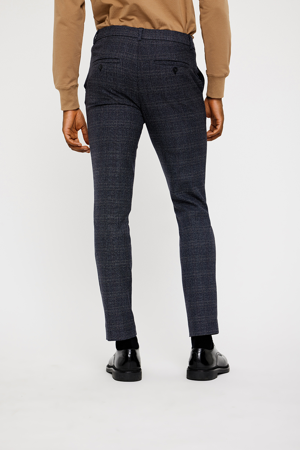 Plain Broek Plain JOSH 083 DARK BLUE CHECK