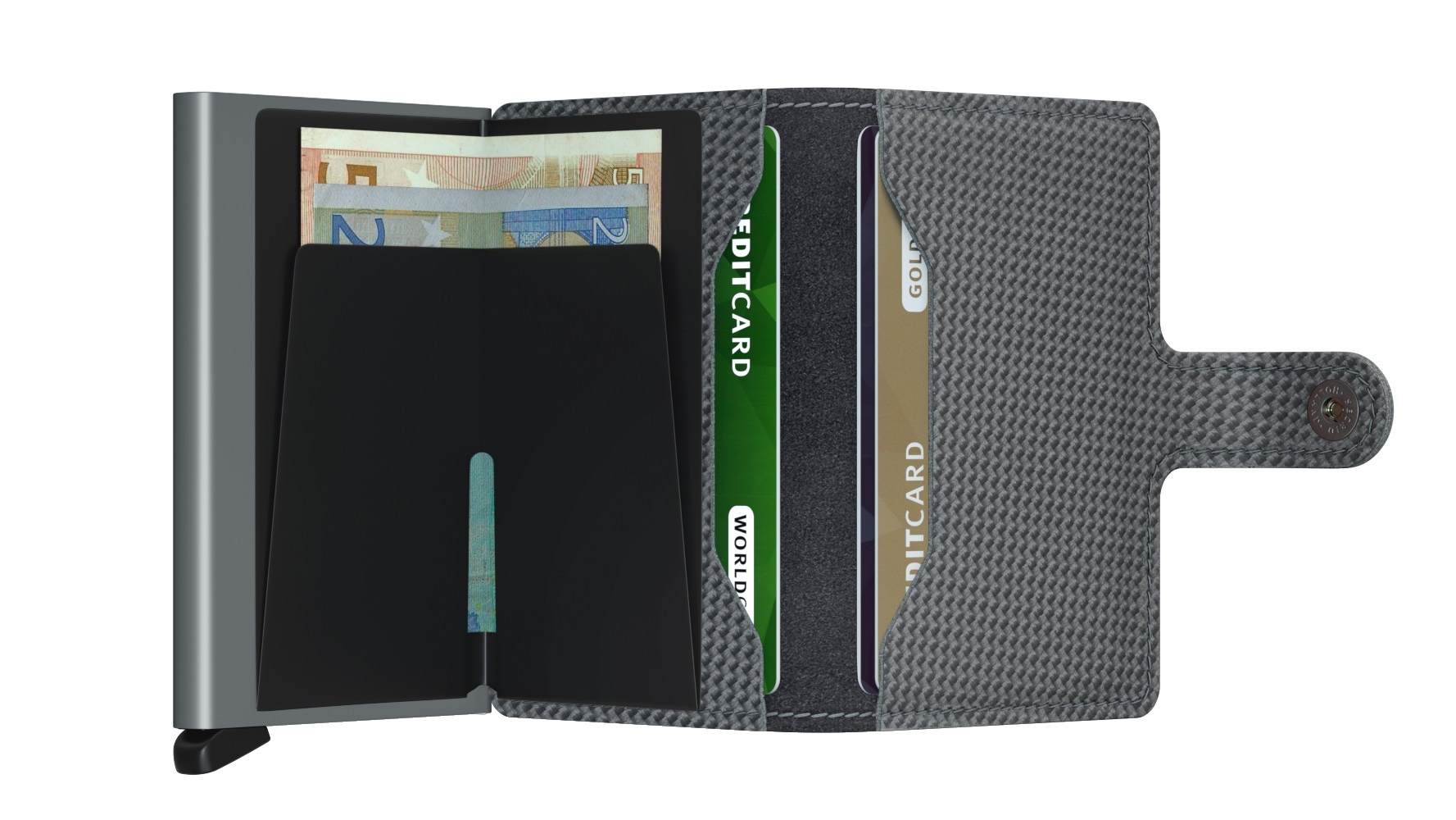 Secrid Portefeuille Secrid Miniwallet Carbon Cool Grey