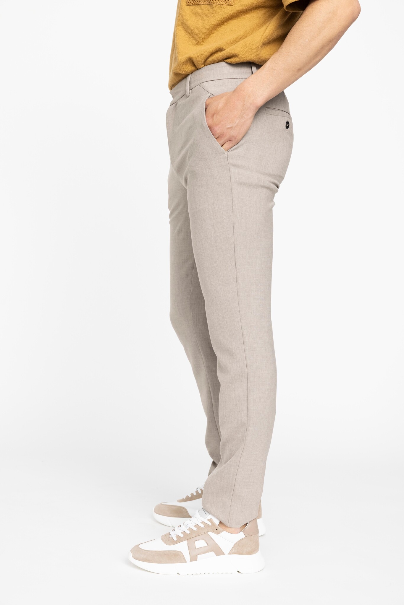 Plain Broek Plain JOSH 85 OAK MELANGE