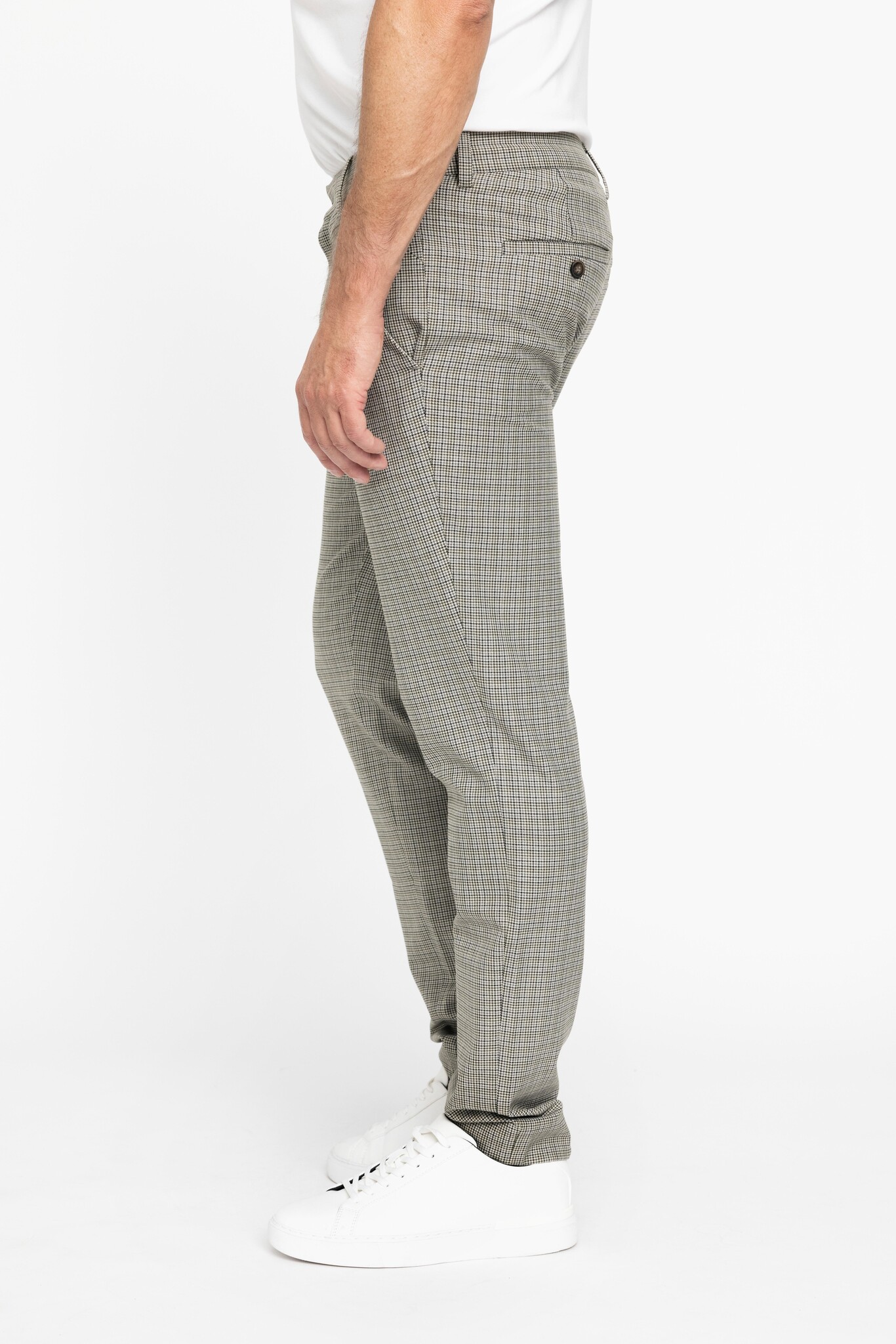 Plain Broek Plain JOSH 52 SAND ARMY CHECK