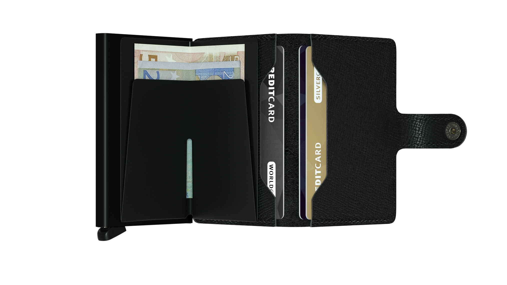 Secrid Portefeuille Secrid Miniwallet Crisple Black