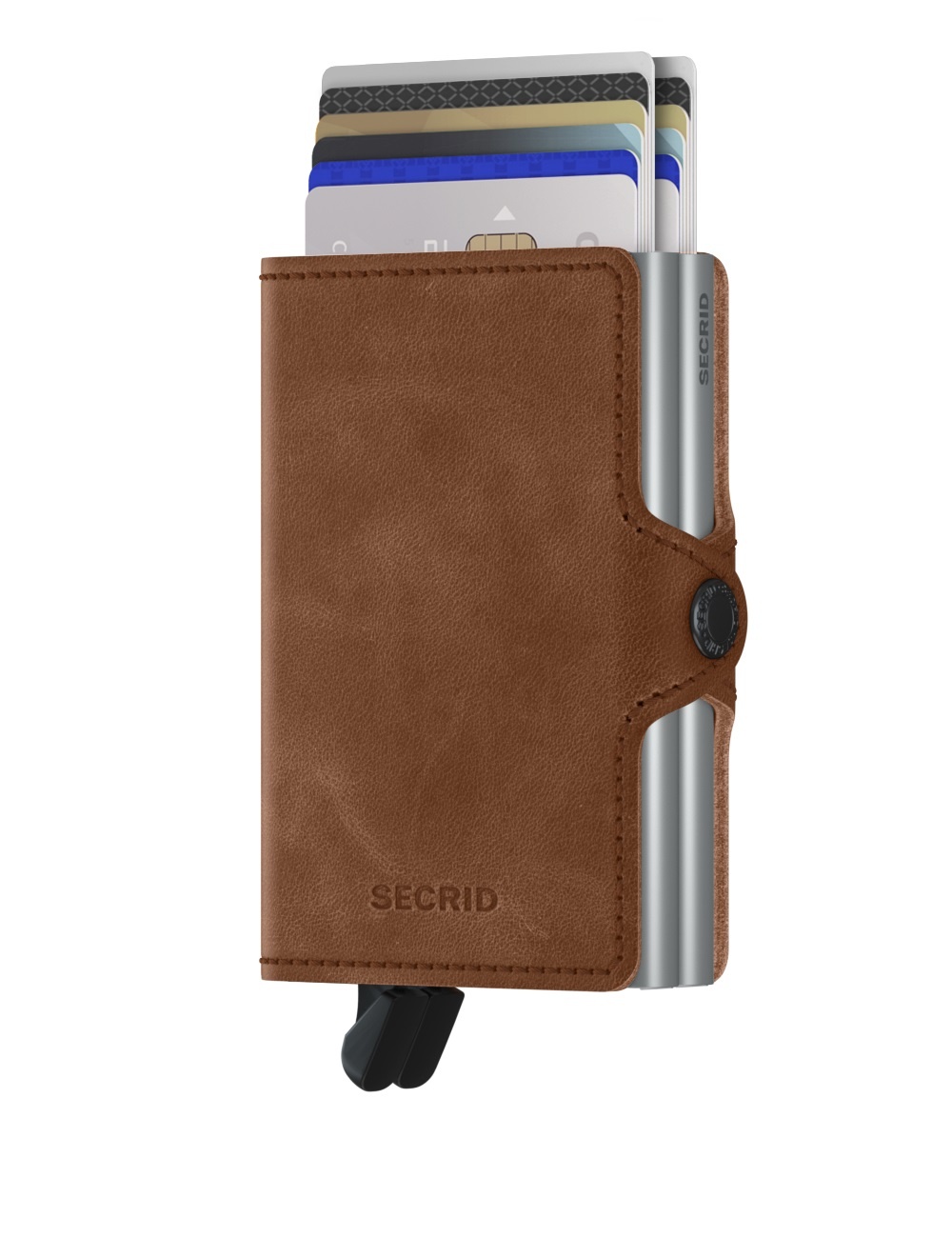 Secrid Portefeuille Secrid Twinwallet Vintage Cognac-Silver