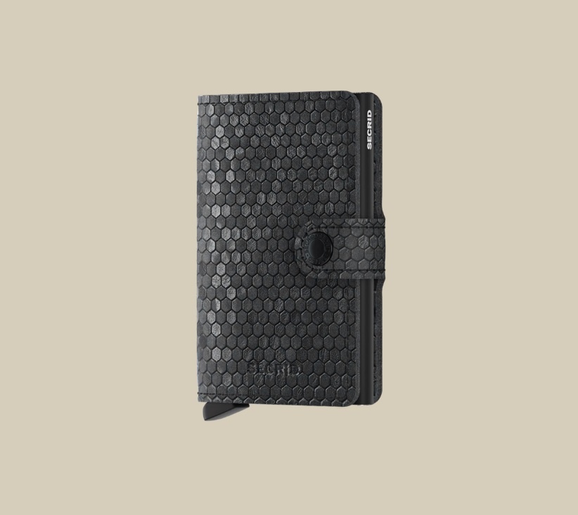 Secrid Portefeuille Secrid Miniwallet Hexagon Black
