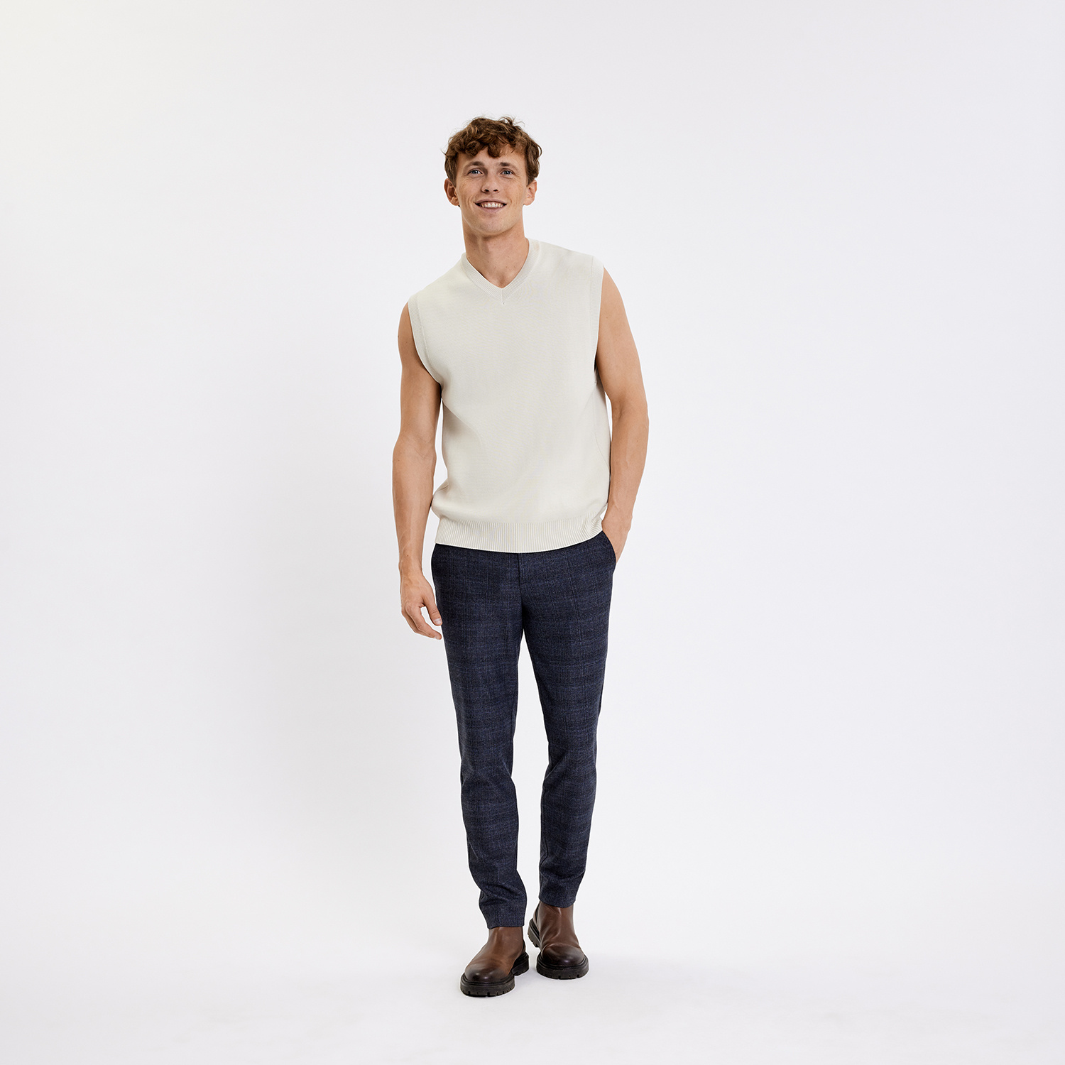 Plain Broek Plain 40168 JOSHPL 083 SKYFALL CHECK