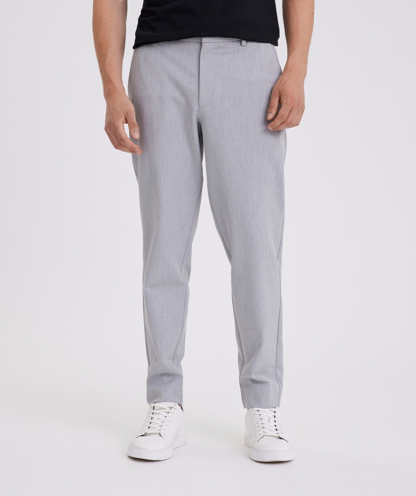 Plain Broek Plain 40312 THEOPL 805 LIGHT GREY MELANGE 30869