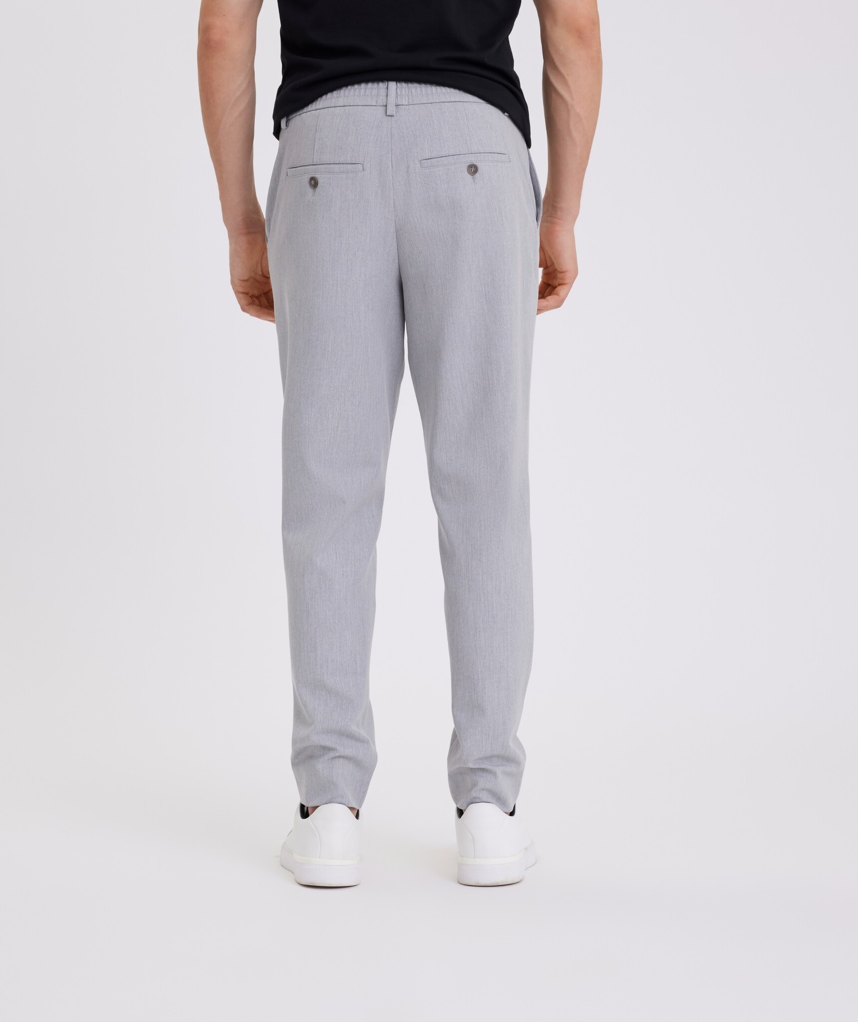 Plain Broek Plain 40312 THEOPL 805 LIGHT GREY MELANGE 30869