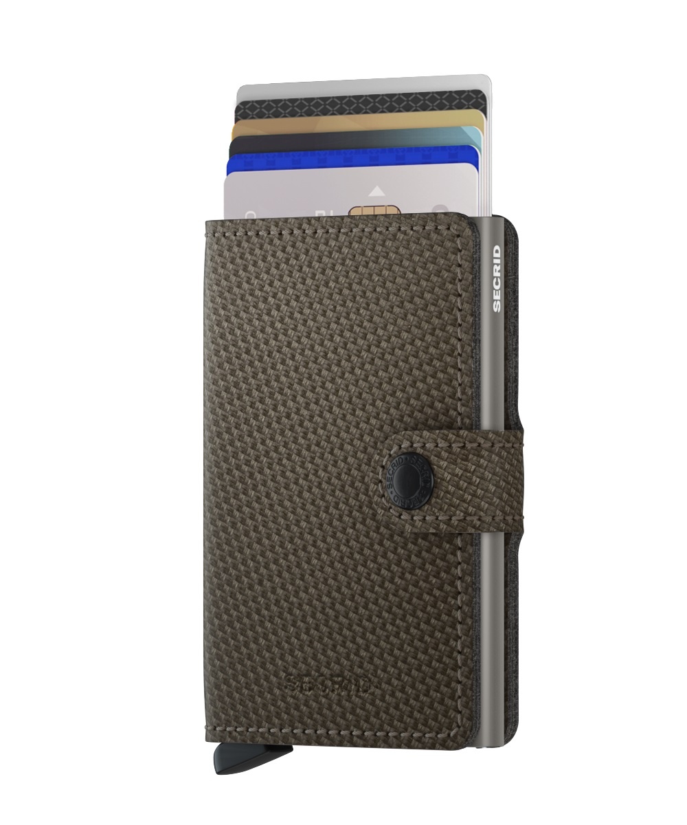 Secrid Portefeuille Secrid Miniwallet Carbon Khaki
