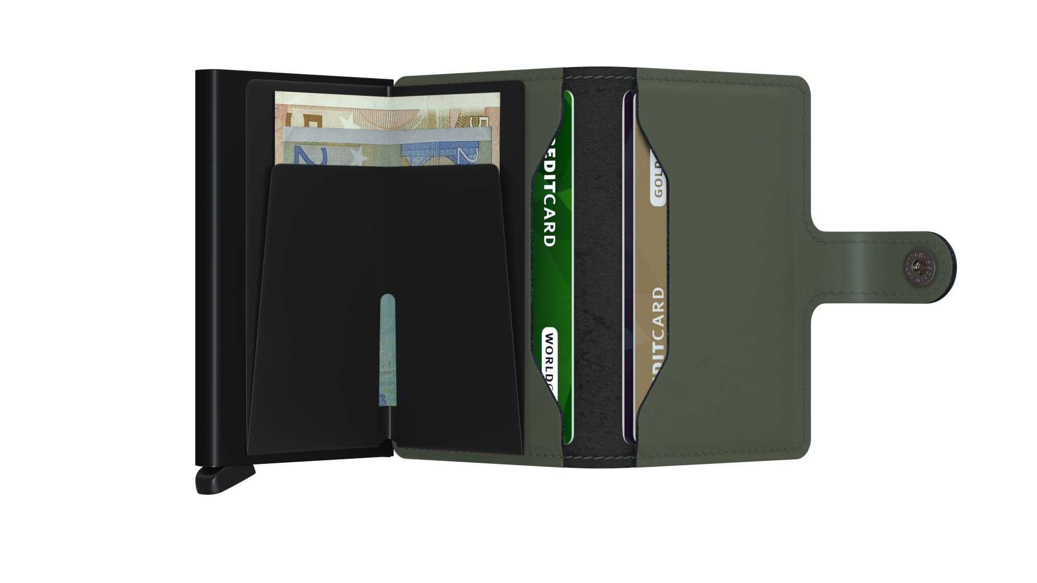 Secrid Portefeuille Secrid Miniwallet Matte Green-Black
