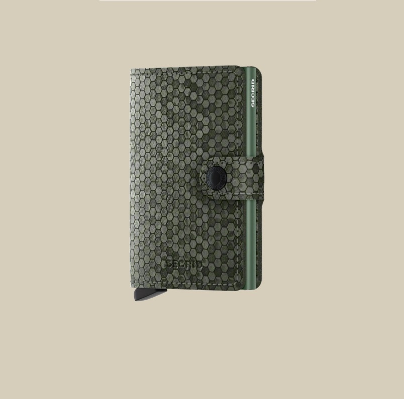 Secrid Portefeuille Secrid Miniwallet Hexagon Green
